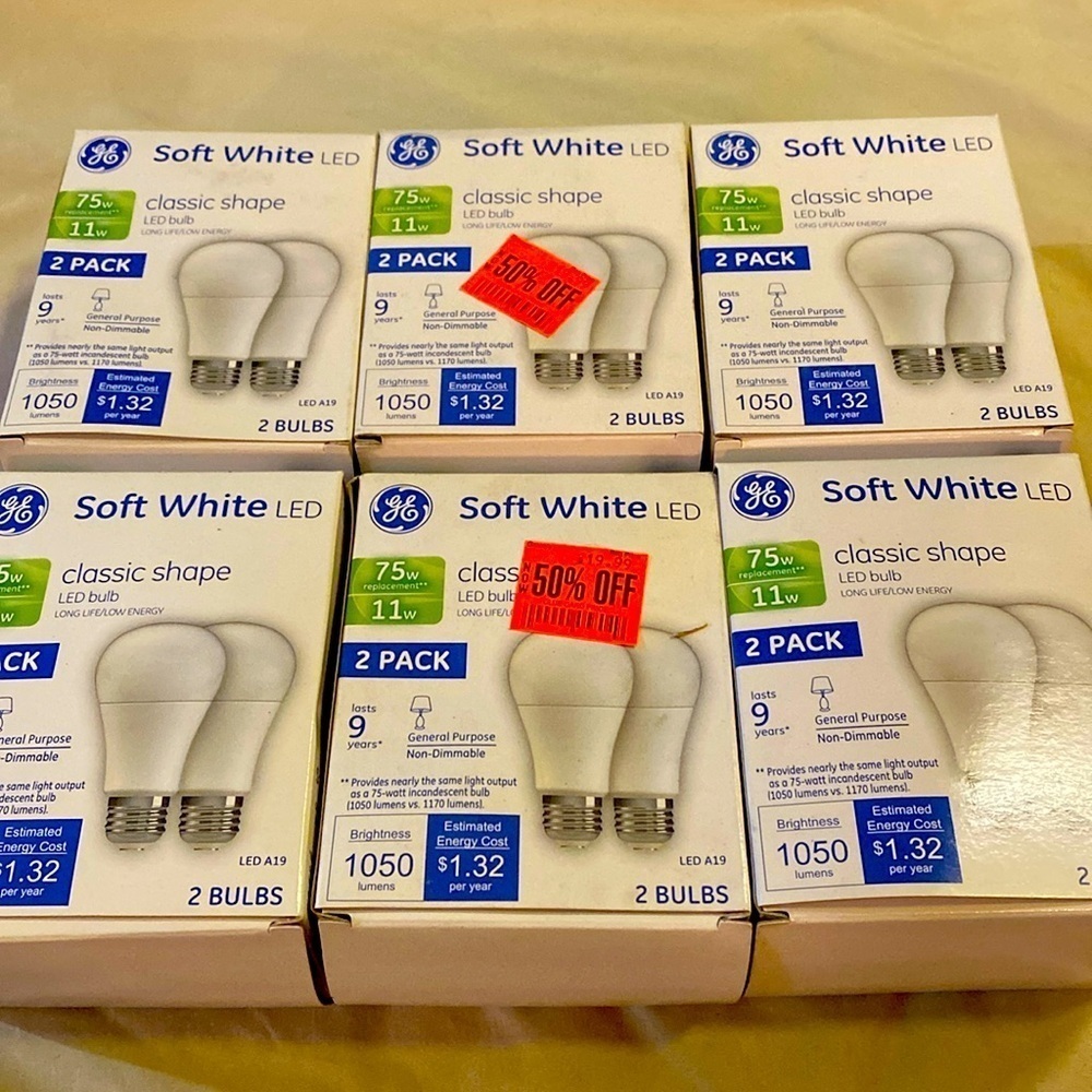Soft White LED bundle Classic Shape Light Bulbs Household Lighting
